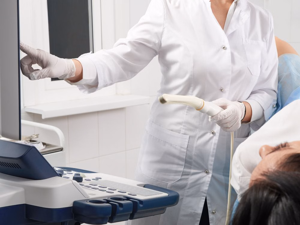 Quais informações o médico obtém com a ultrassonografia transvaginal obstétrica?